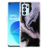 Hoesje geschikt voor Oppo Reno6 Pro 5G - Liquid Marble