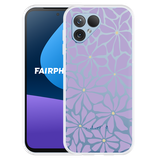 Hoesje geschikt voor Fairphone 5 Abstracte Paarse Bloemen