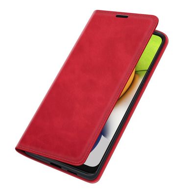 Cazy Wallet Magnetic Hoesje geschikt voor Samsung Galaxy A03 - Rood