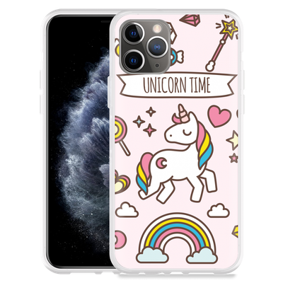 Cazy Hoesje geschikt voor iPhone 11 Pro - Unicorn Time