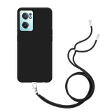 TPU Hoesje met Koord geschikt voor OnePlus Nord CE2 - Zwart