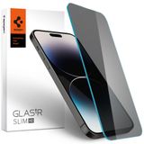 Screen Protector geschikt voor iPhone 14 Pro Max - Spigen Privacy Glass - Zwart