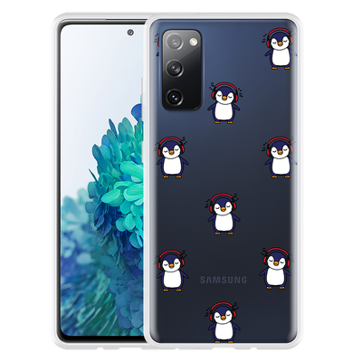 Cazy Hoesje geschikt voor Samsung Galaxy S20 FE - Penguin Chillin
