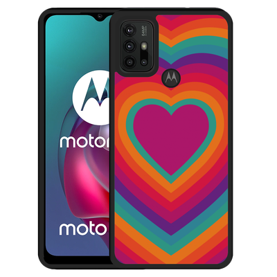 Cazy Hardcase hoesje geschikt voor Motorola Moto G10 - Retro Hart