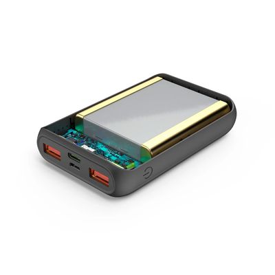 Hama PD10-HD USB-C Powerbank 10.000mAh - 2 x USB-A / 1 x USB-C output - Antraciet
