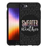 Hoesje Zwart geschikt voor iPhone SE 2022 - Sweater Weather