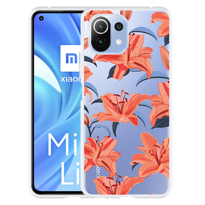 Cazy Hoesje geschikt voor Xiaomi Mi 11 Lite - Flowers