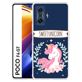Hoesje geschikt voor Poco F4 GT - Sweet Unicorn
