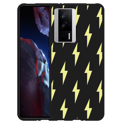 Cazy Hoesje Zwart geschikt voor Poco F5 Pro Lightning