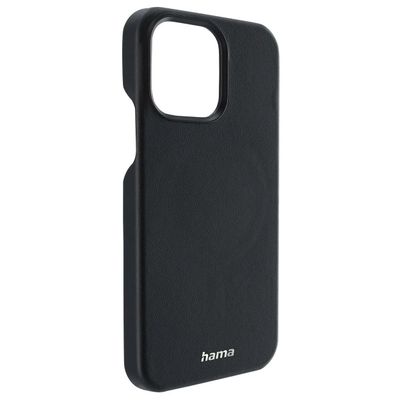 Hama MagCase Finest Sense Cover Hoesje geschikt voor Apple iPhone 14 Pro - Compatibel met Magsafe - Zwart