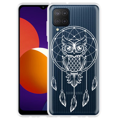 Cazy Hoesje geschikt voor Samsung Galaxy M12 - Dream Owl Mandala