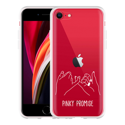 Cazy Hoesje geschikt voor iPhone SE 2020 - Pinky Promise