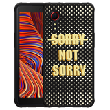 Hoesje Zwart geschikt voor Samsung Galaxy Xcover 5 - Sorry not Sorry
