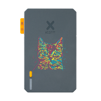 Xtorm Powerbank 5.000mAh Blauw - Design - Doodle Cat