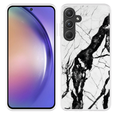 Cazy Hoesje geschikt voor Samsung Galaxy A55 Marmer Design