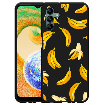 Cazy Hoesje Zwart geschikt voor Samsung Galaxy A04s - Banana