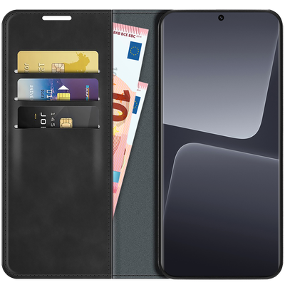 Cazy Wallet Magnetic Hoesje geschikt voor Xiaomi 13 Pro - Zwart
