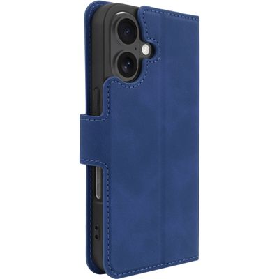 Cazy Hoesje geschikt voor iPhone 16 - Premium Hoesje met Pasjeshouder - Blauw