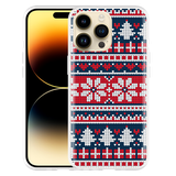 Hoesje geschikt voor iPhone 14 Pro Max - Gebreide Kersttrui
