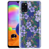 Hoesje geschikt voor Samsung Galaxy A31 - Purple Flowers