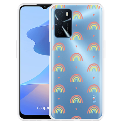 Cazy Hoesje geschikt voor Oppo A54s - Regenboog Patroon