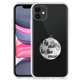 Hoesje geschikt voor iPhone 11 - Fly Me To The Moon