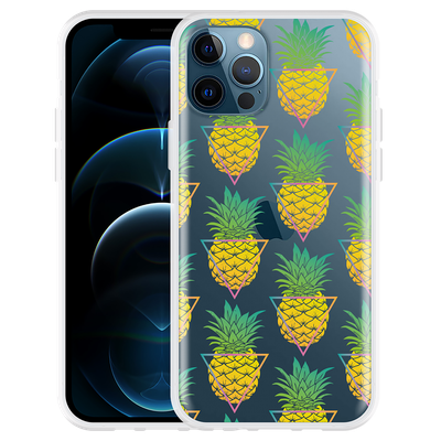 Cazy Hoesje geschikt voor iPhone 12 Pro - Pineapple