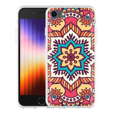 Cazy Hoesje geschikt voor iPhone SE 2022 - Mandala Hippie