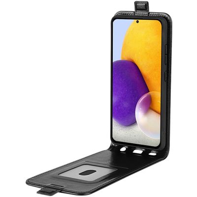 Cazy Flip Hoesje geschikt voor Samsung Galaxy A73 - Zwart