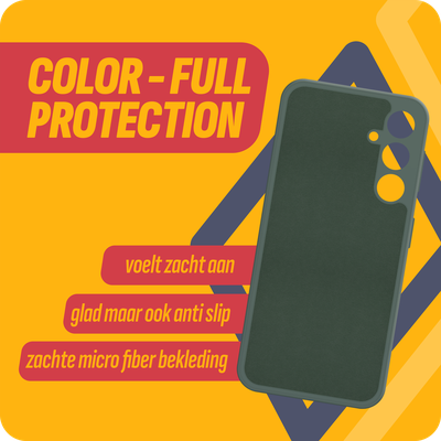 Cazy Soft Color TPU Hoesje geschikt voor Samsung Galaxy A35 - Groen