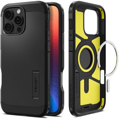 Spigen Hoesje geschikt voor iPhone 16 Pro Max - Tough Armor MagFit - Zwart