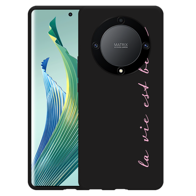 Cazy Hoesje Zwart geschikt voor Honor Magic5 Lite La Vie Est Belle