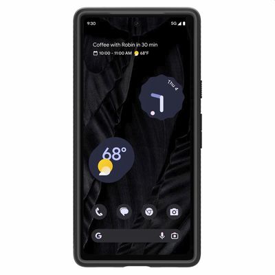 Spigen Liquid Air geschikt voor Google Pixel 7a Telefoonhoesje - Zwart