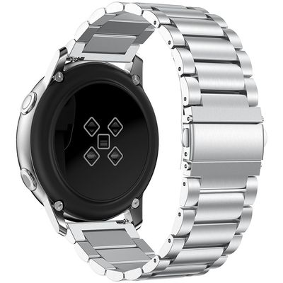 Cazy Metalen armband voor Samsung Galaxy Watch Active - Zilver