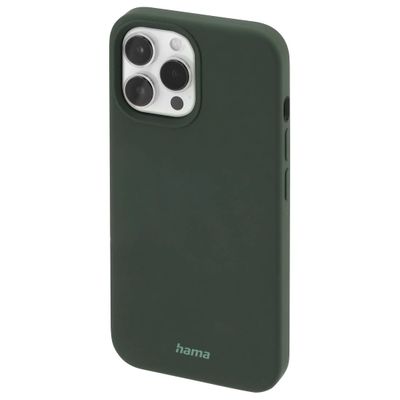 Hama MagCase Finest Feel Pro Cover Hoesje geschikt voor Apple iPhone 13 Pro Max - Compatibel met Magasafe - TPU materiaal - Zijdezacht afwerking - Krasbestendig - Perfecte Pasvorm - Groen