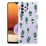 Hoesje geschikt voor Samsung Galaxy A32 4G - Green Cactus