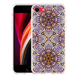Hoesje geschikt voor iPhone SE 2020 - Paarse Mandala