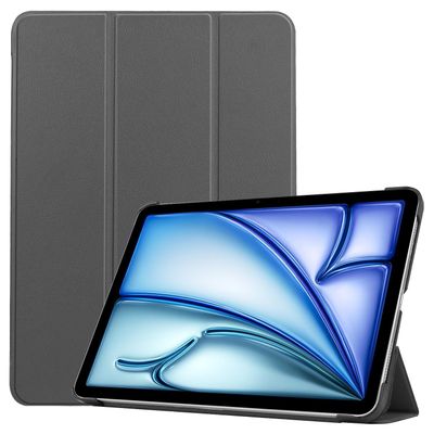 Cazy Hoes geschikt voor iPad Air 11 2024 (6th Gen) - TriFold Tablet Smart Cover - Grijs