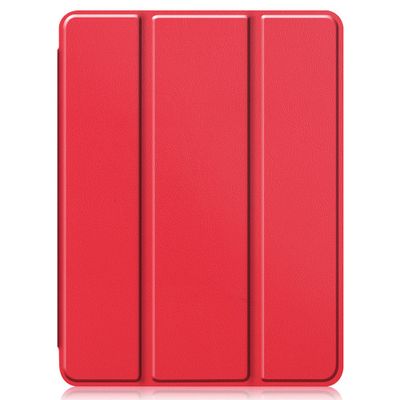 Cazy TriFold Hoes met Penhouder geschikt voor iPad Pro 11 2022 4th (Gen)/Pro 11 2021 (3rd Gen) - Rood