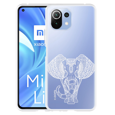 Cazy Hoesje geschikt voor Xiaomi Mi 11 Lite - Mandala Elephant