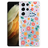 Hoesje geschikt voor Samsung Galaxy S21 Ultra - Always have flowers