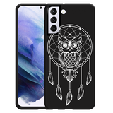 Hoesje Zwart geschikt voor Samsung Galaxy S21 Plus - Dream Owl Mandala