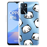 Hoesje geschikt voor Oppo A16/A16s - Panda Emotions