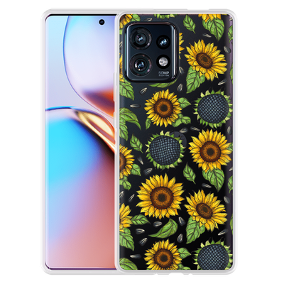 Cazy Hoesje geschikt voor Motorola Edge 40 Pro Sunflowers