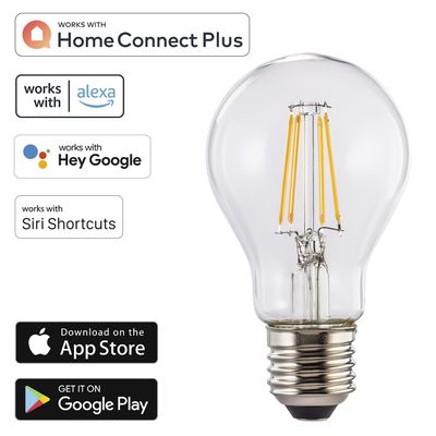 Hama Wi-Fi Smart LED Lamp E27 - 7W - Wit