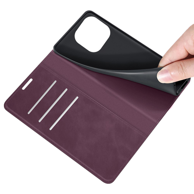 Cazy Wallet Magnetic Hoesje geschikt voor iPhone 14 Pro - Paars