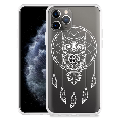Cazy Hoesje geschikt voor iPhone 11 Pro - Dream Owl Mandala