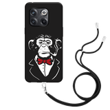 Hoesje met Koord Zwart geschikt voor OnePlus 10T - Smoking Chimp