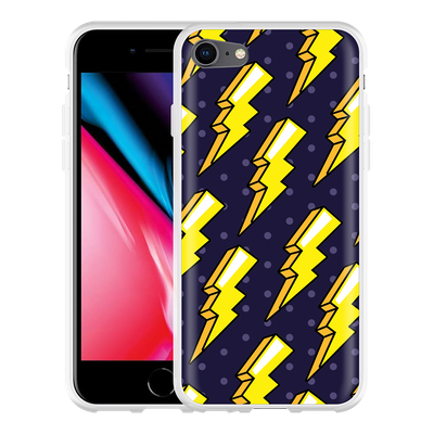 Cazy Hoesje geschikt voor iPhone 8 - Pop Art Lightning