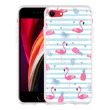 Hoesje geschikt voor iPhone SE 2020 - Flamingo Ananas